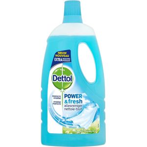 Dettol Power & Fresh Katoenfris - 6 x 1 L - Allesreiniger - Voordeelverpakking