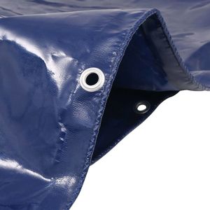 vidaXL Blauw Dekzeil 2x3 m 650 g/m² Tuinzeil - Dekzeil - Watersdicht - UV Bestendig - Scheurvast