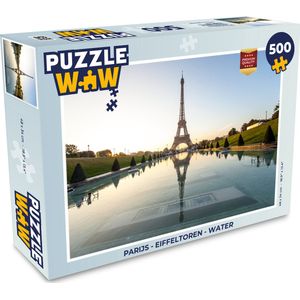 Puzzel Parijs - Eiffeltoren - Water - Legpuzzel - Puzzel 500 stukjes