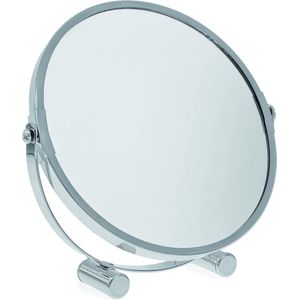 Kleine draaibare vrijstaande make-up- en scheerspiegel met verlichting Scheerspiegel