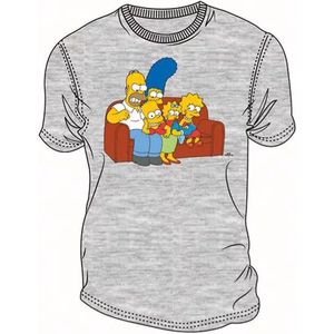 The Simpsons t-shirt volwassenen, shirt, unisex, grijs, maat S