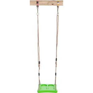 Schommel kind - Voetschommel - sta schommel - Schommel om op te staan - groen - buitenspeelgoed - speelgoed - zomerspeelgoed