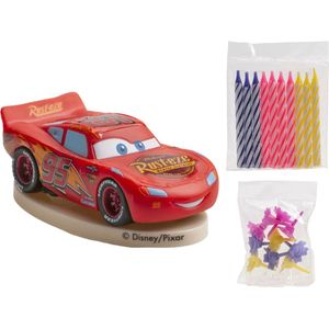 Disney Taarttopper - Cars - Bliksem McQueen en 10 kaarjes