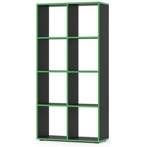 Vicco Scutum Ruimteverdeler – 143 x 72 cm Zwart/groen
