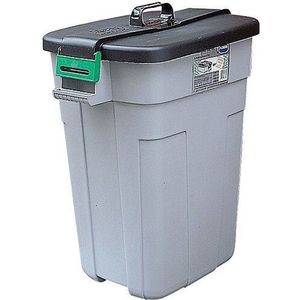 Afvalemmer rechthoekig met deksel 90 liter - Afval scheiden - Afvalemmer - vuilnisemmer - afvalbak