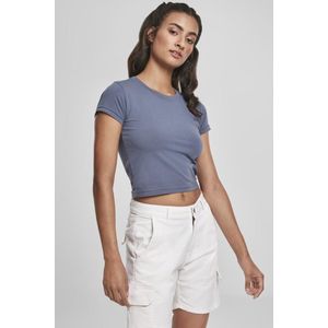 Urban Classics - Stretch Jersey Crop top - 2XL - Blauw