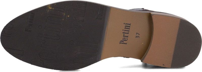 Pertini 32848 Enkellaarsjes - Enkelboots met rits - Dames - Bruin - Maat 39