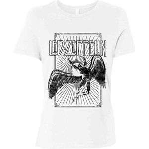 Led Zeppelin - Icarus Burst Dames T-shirt - XL - Wit
