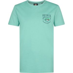 Petrol Industries - Jongens Backprint T-shirt Pearlside - Groen - Maat 116