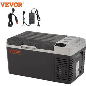 MiShar 20L Auto Koelkast - Mini Koelkast Vriezer - Draagbare Compressor Koeler - 12/24V DC - 110-240V ijskast - Auto Koelbox - Elektrische Koelbox - 12V