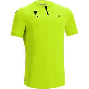 Macron Dienst Scheidsrechtersshirt Korte Mouw Heren - Fluogeel | Maat: XL