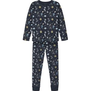 Name it jongens pyjama - Space - 92 - Blauw.