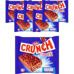 6 stuks Crunch Snack 3-Pack 99 gram- Voordeelverpakking