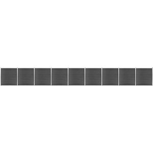 vidaXL-Schuttingpanelenset-1564x186-cm-HKC-zwart