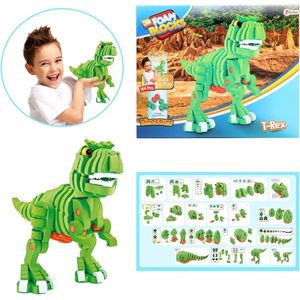 Toi-toys Knutselpuzzel Dinosaurus 25,8 Cm Groen 104-delig