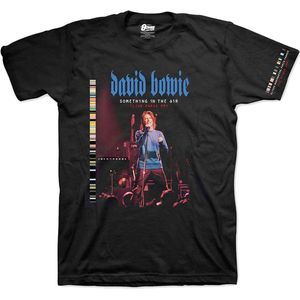 David Bowie - Live In Paris Heren T-shirt - M - Zwart