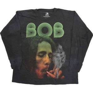 Bob Marley - Smoke Gradient Longsleeve shirt - 4XL - Zwart