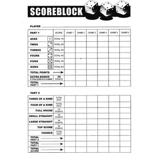 Games Yahtzee Scoreblok - Scoreblok Yahtzee - 100 Vellen