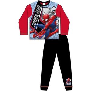 Spiderman pyjama - rood / zwart - Marvel Spider-Man pyama - maat 134/140