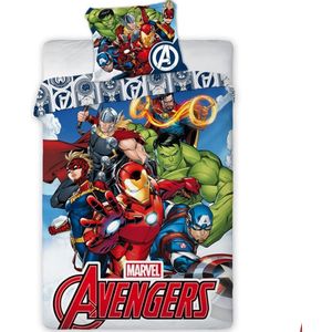 Avengers dekbedovertrek - eenpersoons - Marvel dekbed - 140 x 200 cm.