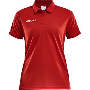 Craft Progress Polo Pique dames Sportpolo - Maat S  - Vrouwen - rood/wit