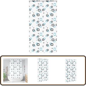 vidaXL Doucherolgordijn - 120x240 cm - Met cassette Douchegordijn - Douchecabine - Badkamerroutine - Waterdicht - Ruimtebesparing