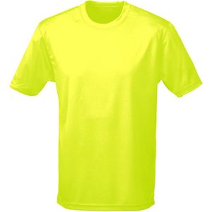 Vegan T-shirt met korte mouwen Cool T 'Electric Yellow' - XXL