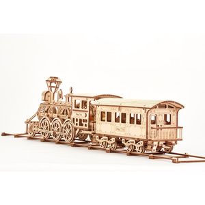 WoodTrick - Modelbouw 3D houten puzzels – ‘Locomotive R17’ trein (WDTK022) – 405 stuks - Geen lijm noch verf nodig