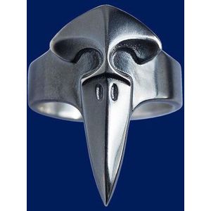 AuBor ®. Zilveren ring. De raaf ""Korppi""  16.5mm