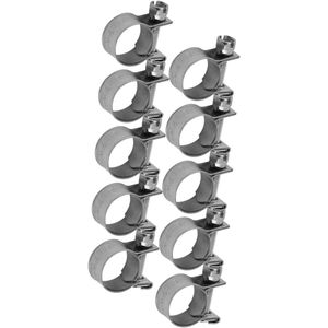RVS Mini Brandstofleiding Pijp Slang Klem Clip - 10 stuks (Optionele Grootte 13-15mm)