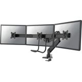 Neomounts NM-D775DX3BLACK full motion monitorarm 3 schermen - 17-27"" - gasveer - 1-6 kg (3x) - gaming model - zwart