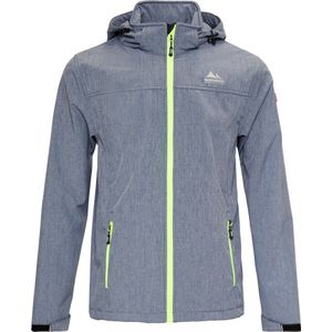 Nordberg Mats - Softshell Outdoor Zomerjas Heren - Oceaan Blauw/Grijs Melange - Maat XXL