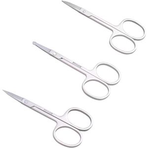 Kleine Wenkbrauw- en Neus Hair Scharen Set - 3 Stuks voor Gezichtshaar Grooming