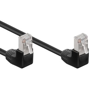 FTP CAT5e Gigabit Netwerkkabel - haaks - CCA - 3 meter - Zwart