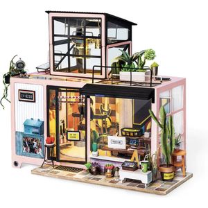 Robotime - Modelbouw - Kevin's Studio - Miniatuur bouwpakket - Houten modelbouw - hout/papier/kunststof - Modelbouw - DIY - Hout 3D puzzel - Tieners - Volwassenen - Diorama