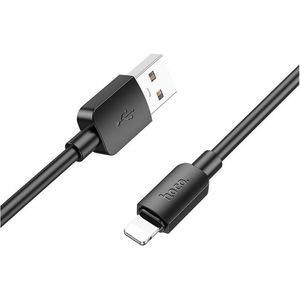 Hoco X96 2.4A Fast Charge USB naar Lightning Laadkabel 1M Zwart