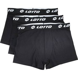 Lotto set van 3 boxers voor mannen - katoen - Kleur donker grijs - Maat XL 3st