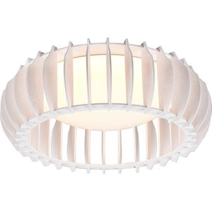 LED Plafondlamp - Plafondverlichting - Trion Manto - 16.5W - Warm Wit 3000K - Dimbaar - Rond - Mat Wit - Kunststof