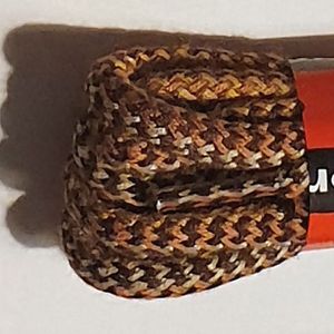 Marla dikke ronde schoenveter - 90 cm Beige Bruin Taupe Dessin - Nederlandse top kwaliteit bergschoen wandelschoen hike veters - 1 paar - 4 tot 5mm dik