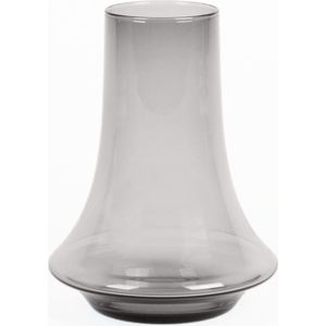 XLBoom Spinn Vaas Medium - Glas - Voor Binnen - Grijs - 20 × 20 × 25 cm