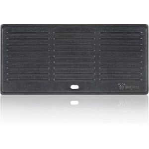 Omkeerbare Gietijzeren Grillplaat 42,5 x 20,5 cm voor BBQ - Geschikt voor Houtskool en Gas