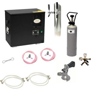 Bierwaterkoeler, AS-40, 2-kraans, Waterkoeler - Biertap, Beertender, Thuistap, Bierkoeler, zonder, Type M