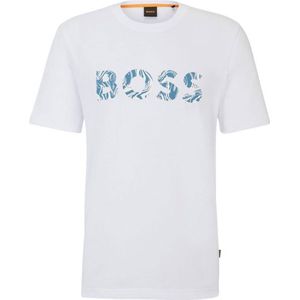 Boss Ocean T-shirt Met Korte Mouwen Wit S Man
