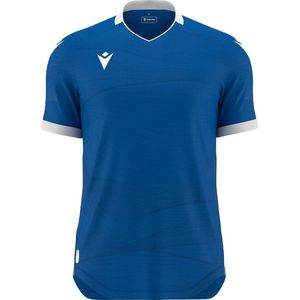 Macron Wyvern Eco Shirt Korte Mouw Heren - Royal / Wit | Maat: XL
