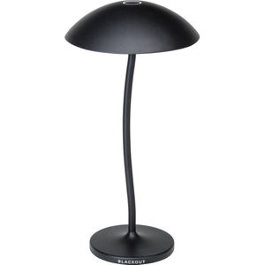 Blackout STEM oplaadbare tafellamp - Zwart - Geschikt voor buiten - Design lamp - Draadloos en dimbaar - 5000 mAh - Zeer geschikt voor op tafel ( Kleur: Zwart )