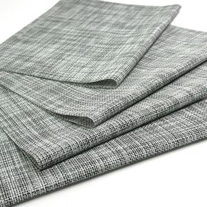 MGM Trading - PVC Placemat - Antislip hittebestendige placemats - Wasbare placemats - Set van 4 stuks - Grijs