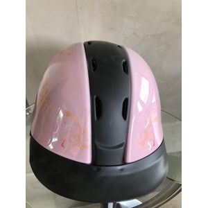 Safeways-helmets, uniek ontwerp KED Tara cap Rose fantasy. Maat M is 52 - 58cm