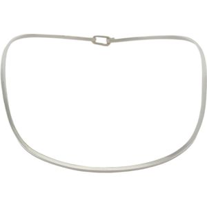 Behave – Ketting - Zilveren Spang – Massief 925 Sterling Zilver – Hand gesmeed