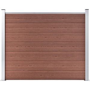 vidaXL - Schuttingpaneel - 180x146 - cm - HKC - bruin