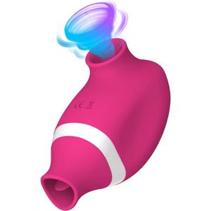 Akindo - Oral Air-Pulse Clitoris Stimulator - Luchtdruk Vibrator - Discreet & Stille Vibrators voor Vrouwen - Vibrators voor Vrouwen & Koppels - Seksspeeltjes - Sex Toys Couples - Erotiek - Fibrator -Vibromasseur - roos